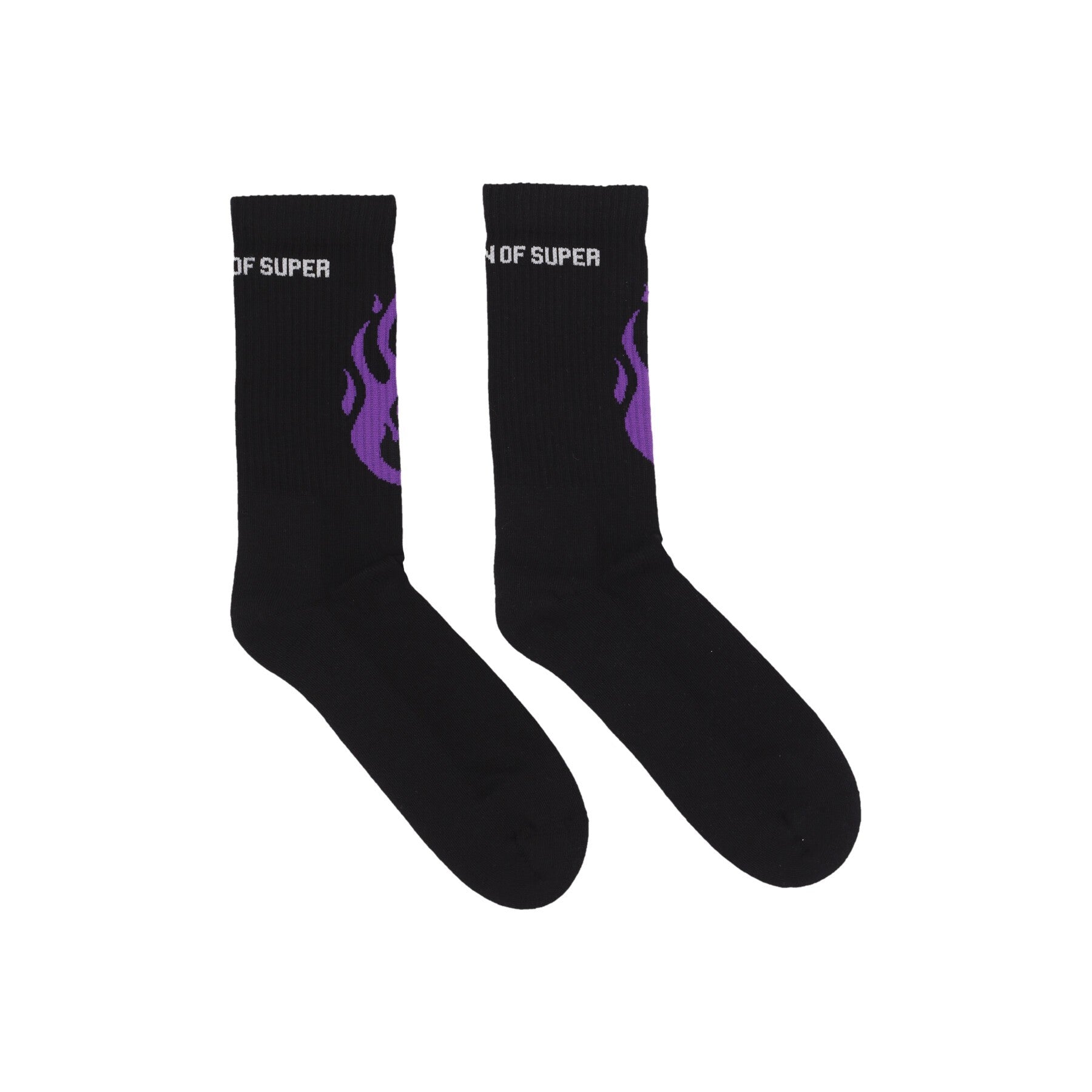 Vision Of Super, Calza Media Uomo Fire Logo Socks, 