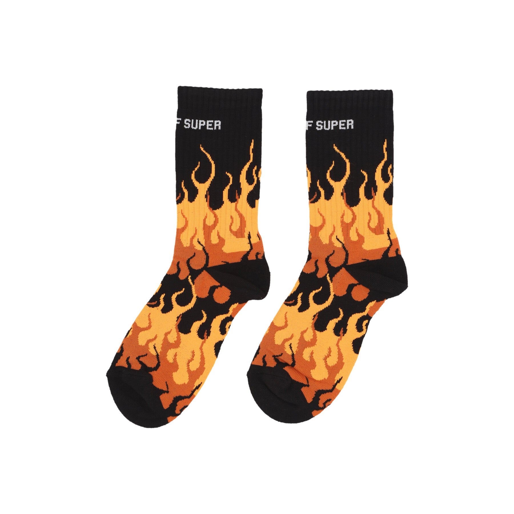 Medium Men's Sock Logo Flames Socks