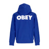 Obey, Felpa Cappuccio Uomo Bold Premium Hooded Fleece, Surf Blue