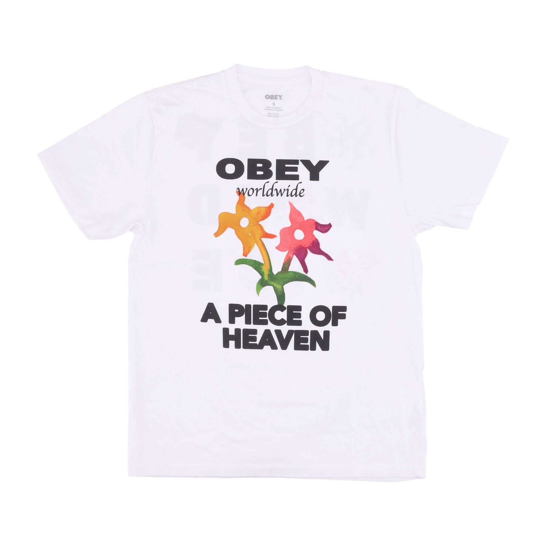 Obey, Maglietta Donna Piece Of Heaven Pigment Choice Box Tee, White