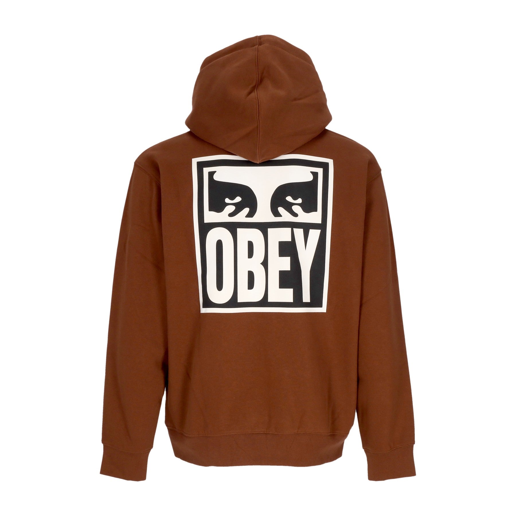 Obey, Felpa Cappuccio Uomo Eyes Icon Hood Premium Fleece, Sepia
