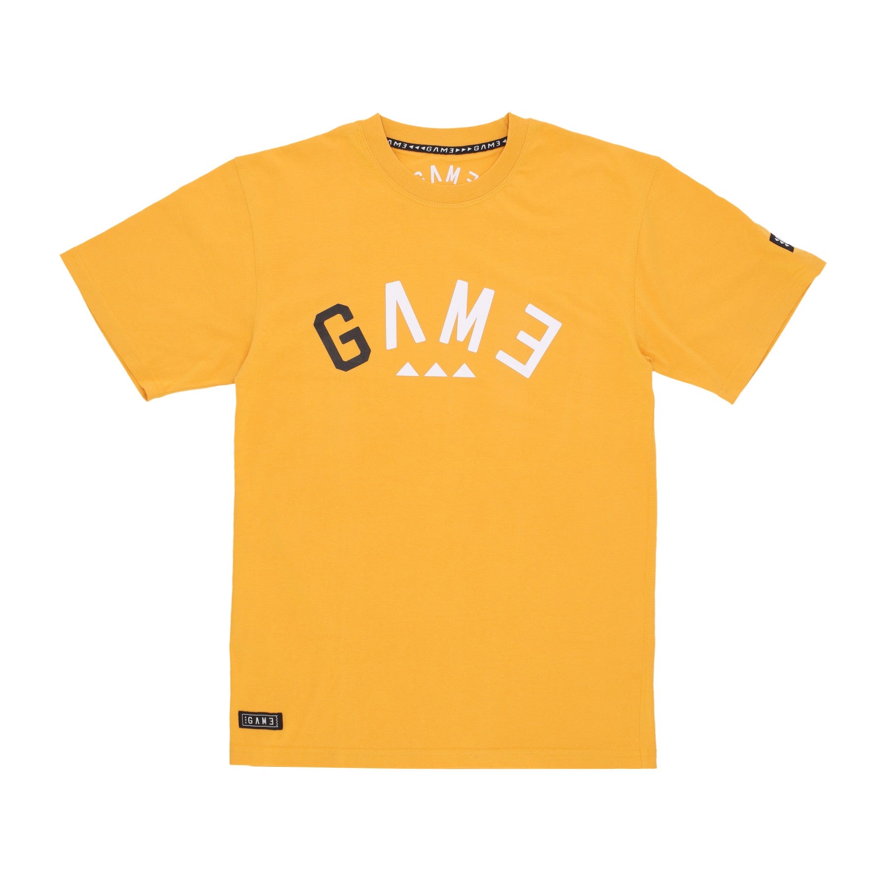 Game, Maglietta Uomo Arch Logo Tee, Mustard