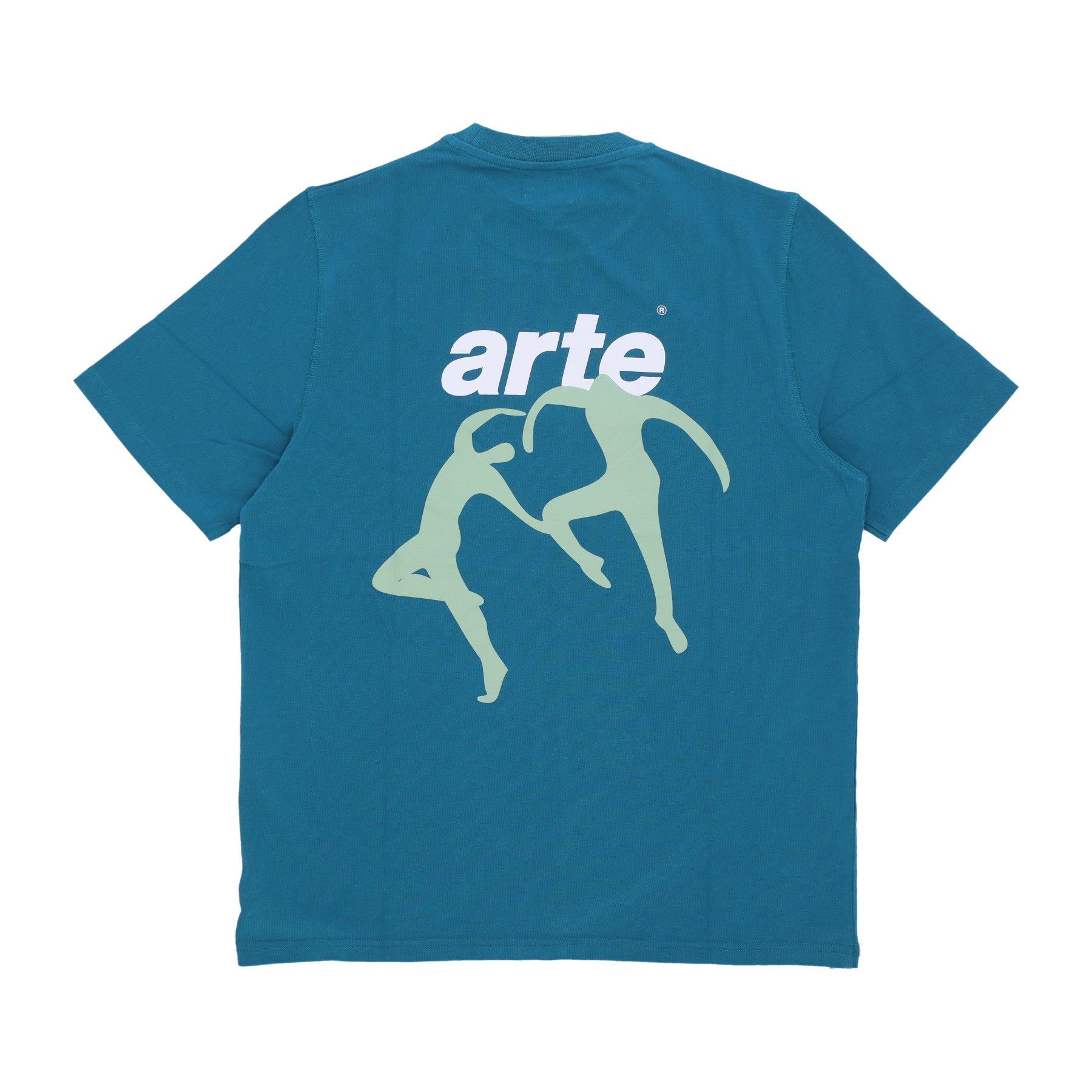 Arte, Maglietta Uomo Back Dancers Tee, Petrol Blue