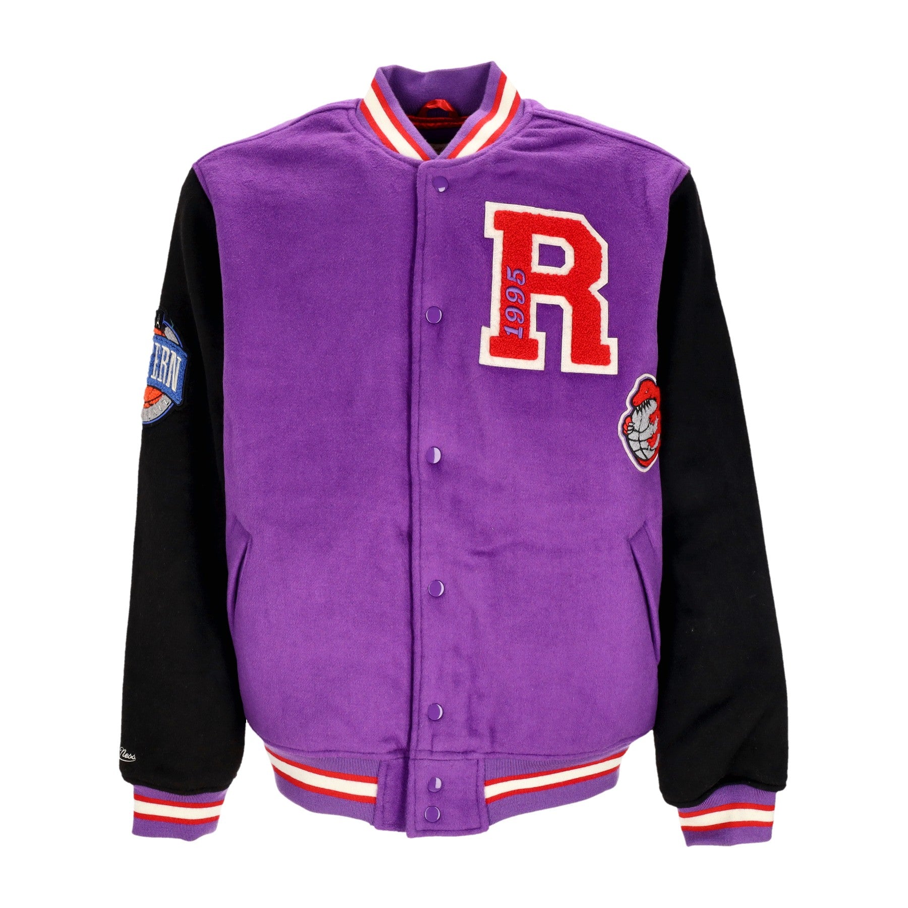 Mitchell & Ness, Giubbotto College Uomo Nba Team Legacy Varsity Jacket Torrap, Purple/black