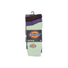 Dickies, Calza Media Uomo Valley Grove Embroidered Sock, Quiet Green/purple/dk Brown