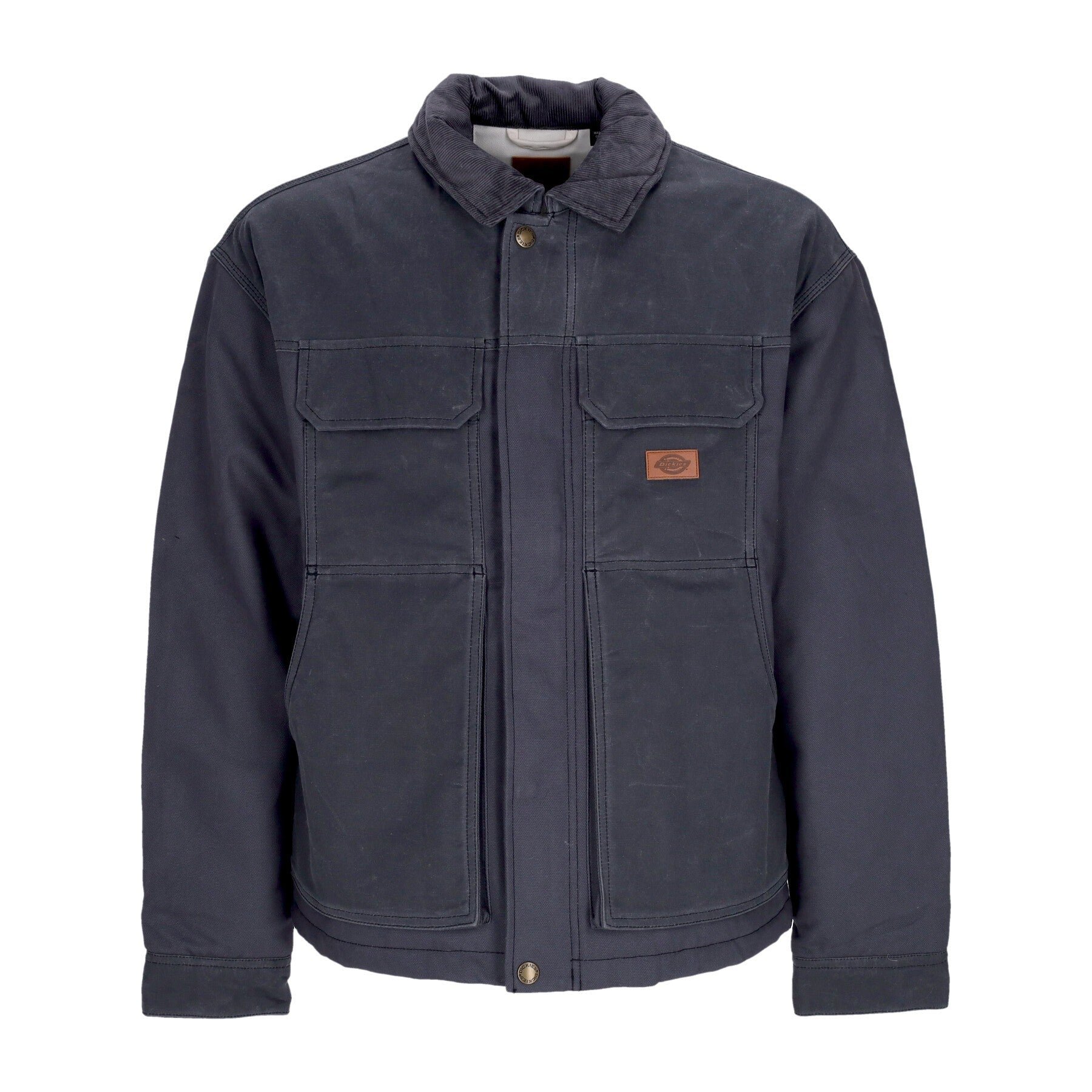 Dickies, Giubbotto Uomo Lucas Waxed Pocket Front Jacket, Charcoal Grey