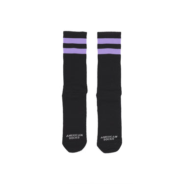 American Socks, Calza Media Uomo Mid High Salem, Black/purple