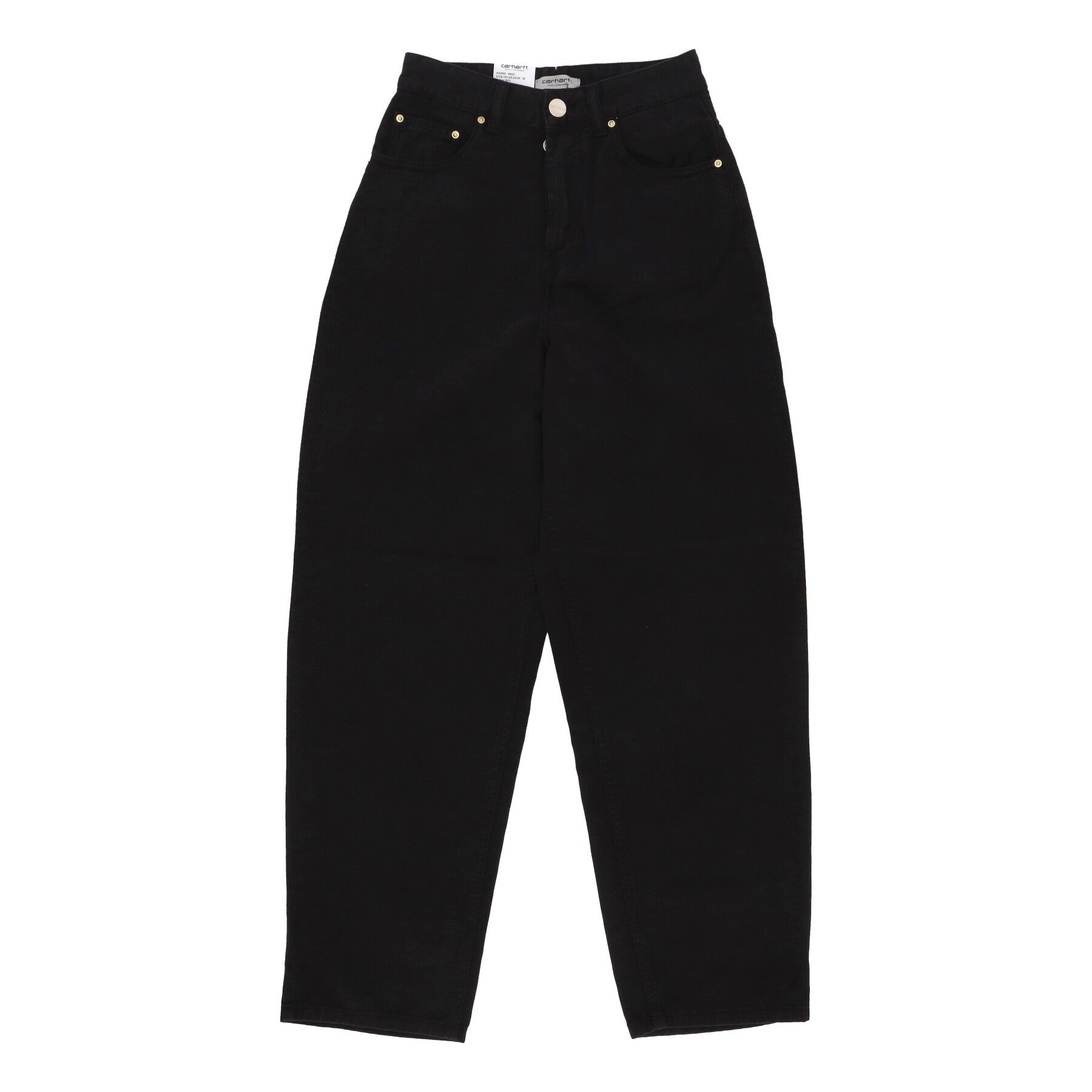 Carhartt Wip, Jeans Donna W Derby Pant, Black Garment Dyed