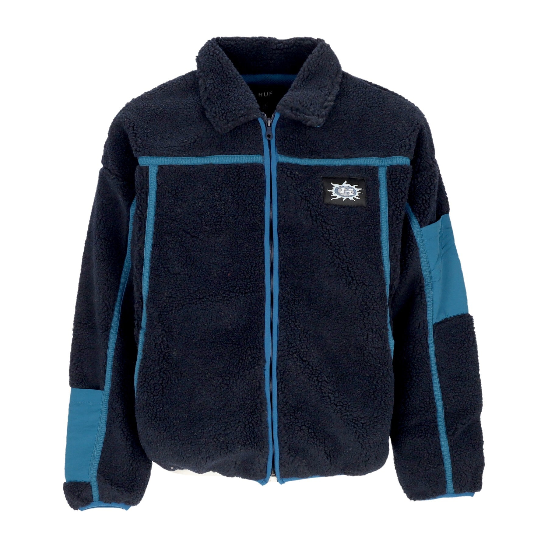 Huf, Orsetto Uomo Livingston Sherpa Jacket, Blue Night