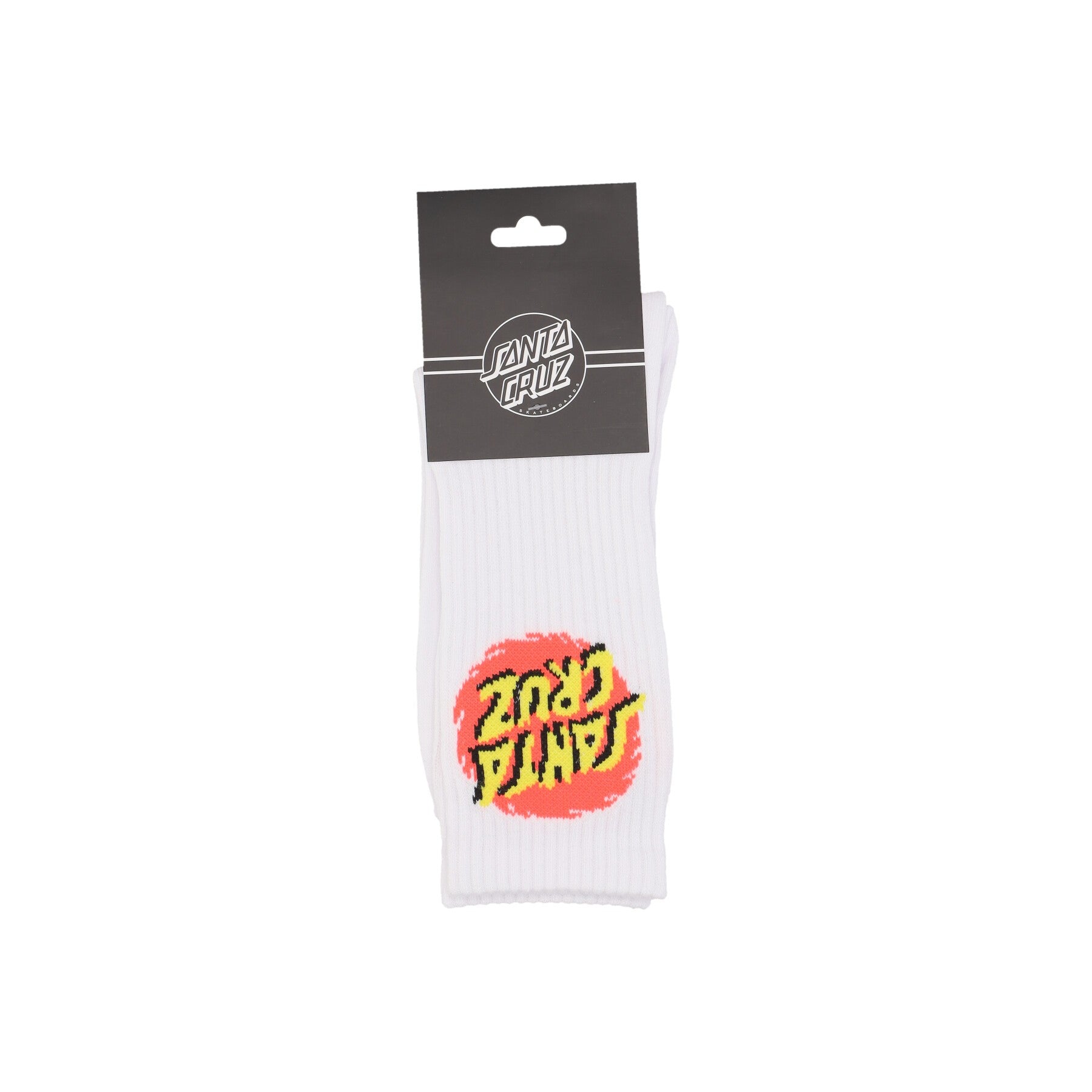 Santa Cruz, Calza Media Uomo Style Dot Sock, White