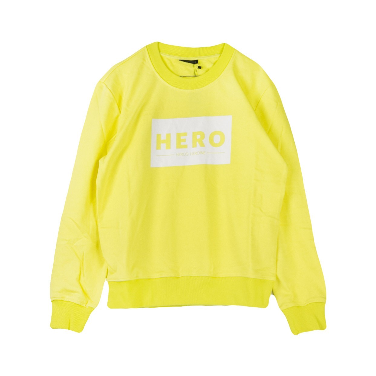 Hero's Heroine, Felpa Girocollo Uomo Hero Logo, Yellow