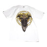 Crooks & Castles, Maglietta Uomo Cultivated Lux Medusa Crew Tshirt, Bianco