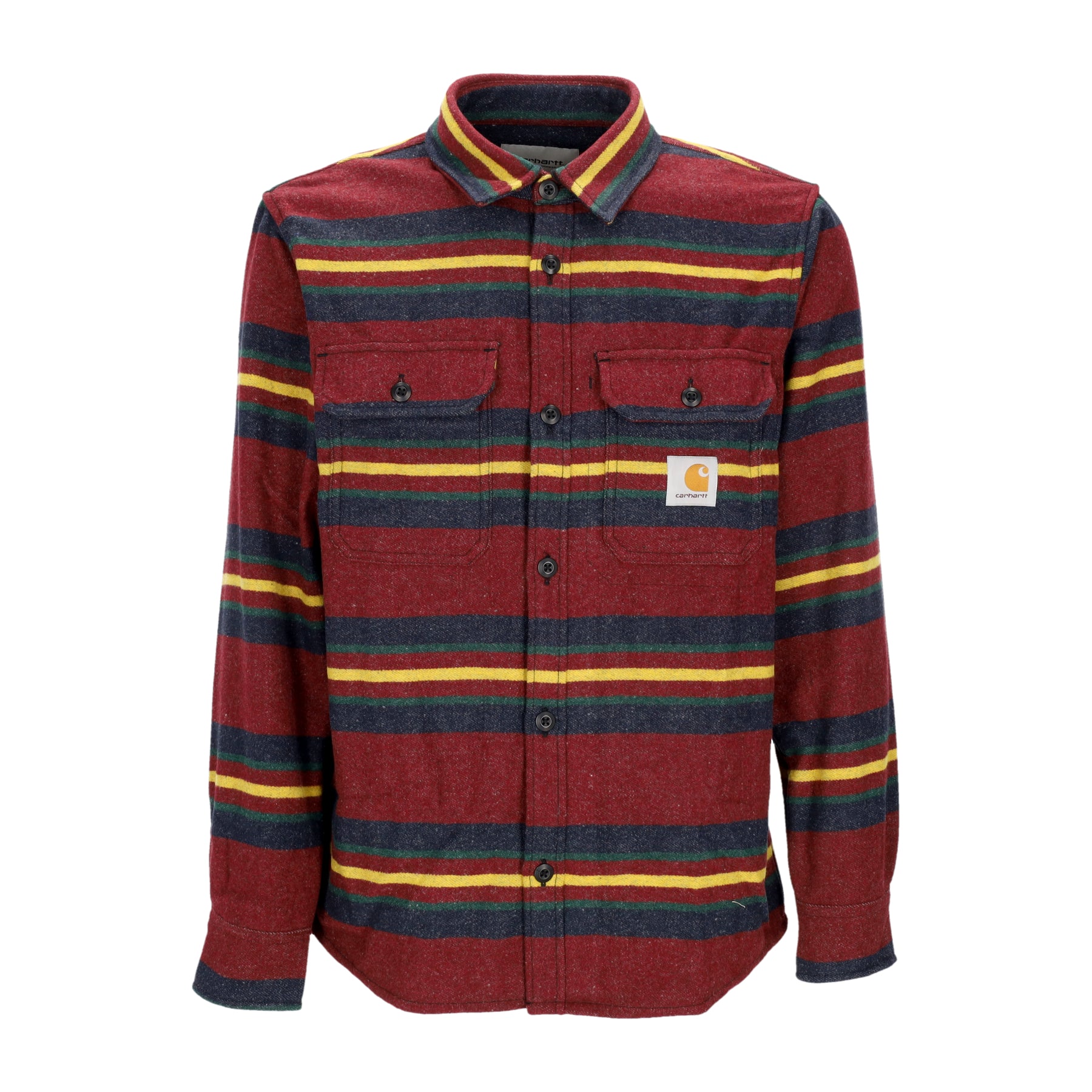 Camicia Manica Lunga Uomo Oregon Shirt Jacket Starco Stripe/bordeaux I032272.1PH