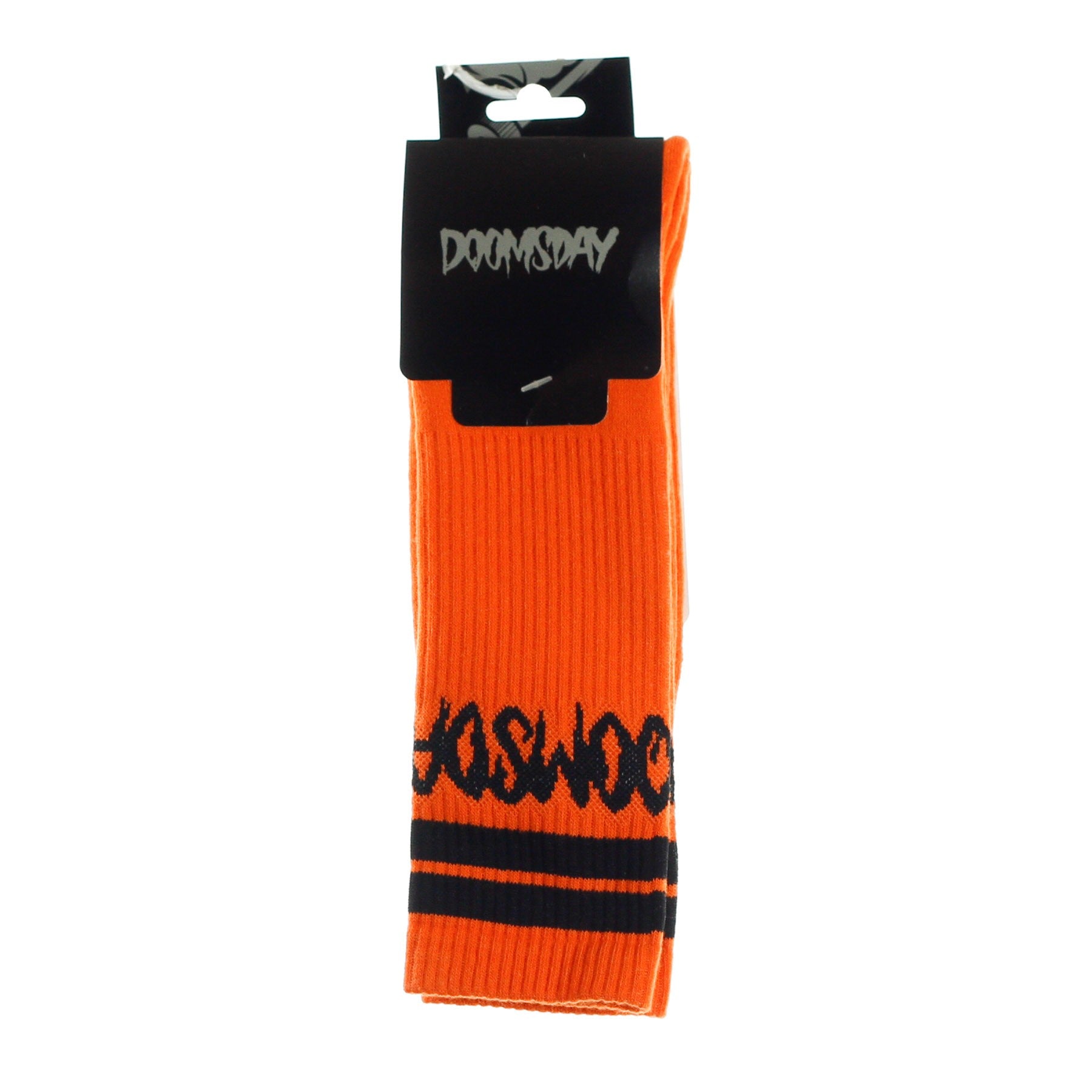 Calza Alta Uomo Logo Socks Orange/black SCK0004