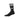 Calza Media Uomo Solid Crew Sock Black/white S21490