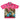 Camicia Manica Corta Uomo Hawaiian Shirt Low Rider Pink HS-1