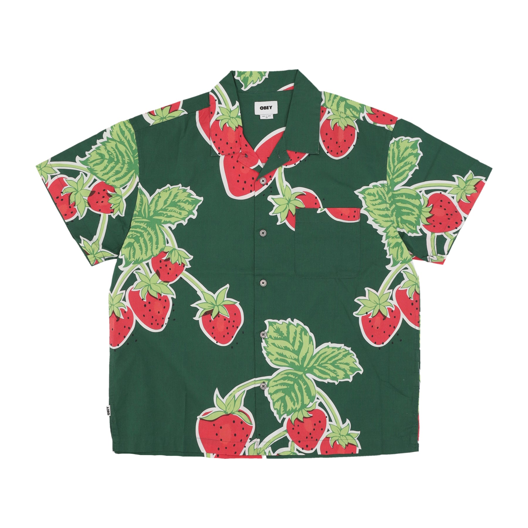 Camicia Manica Corta Uomo Jumbo Berries Wove Shirt Eden Multi 181210395