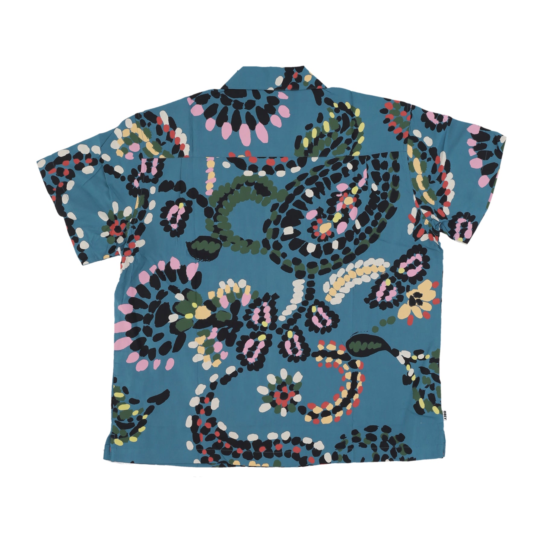 Camicia Manica Corta Uomo Paisley Dots Woven Shirt Dragon Fly Multi 181210396
