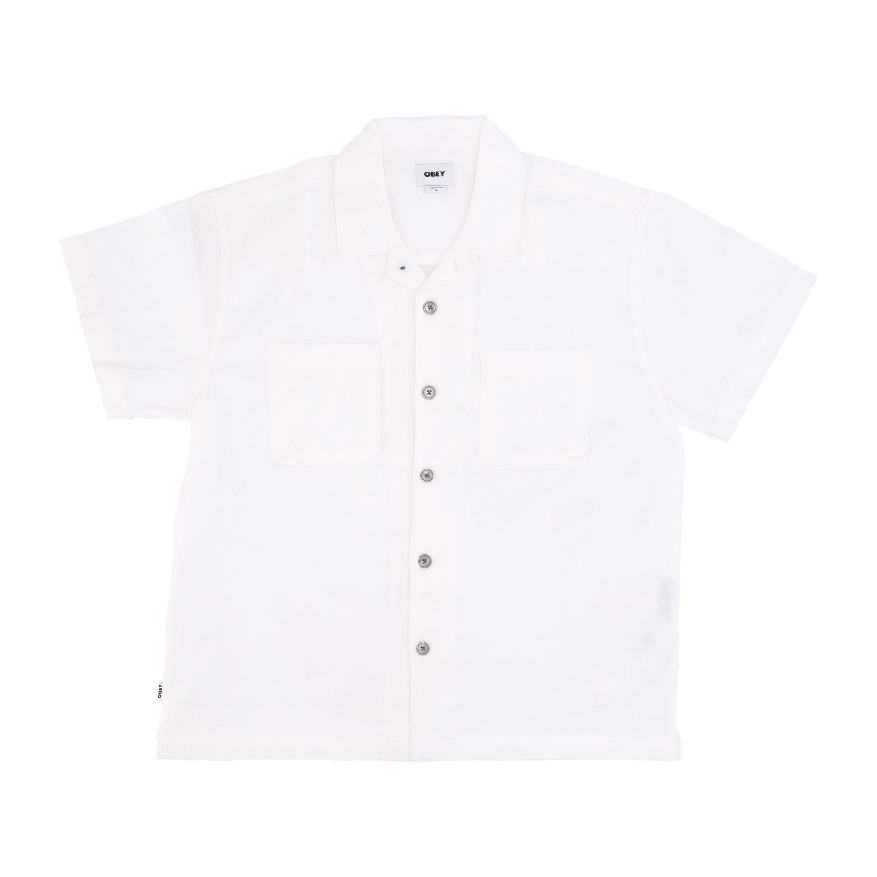 Camicia Manica Corta Uomo Sunrise Woven Shirt White 181210404
