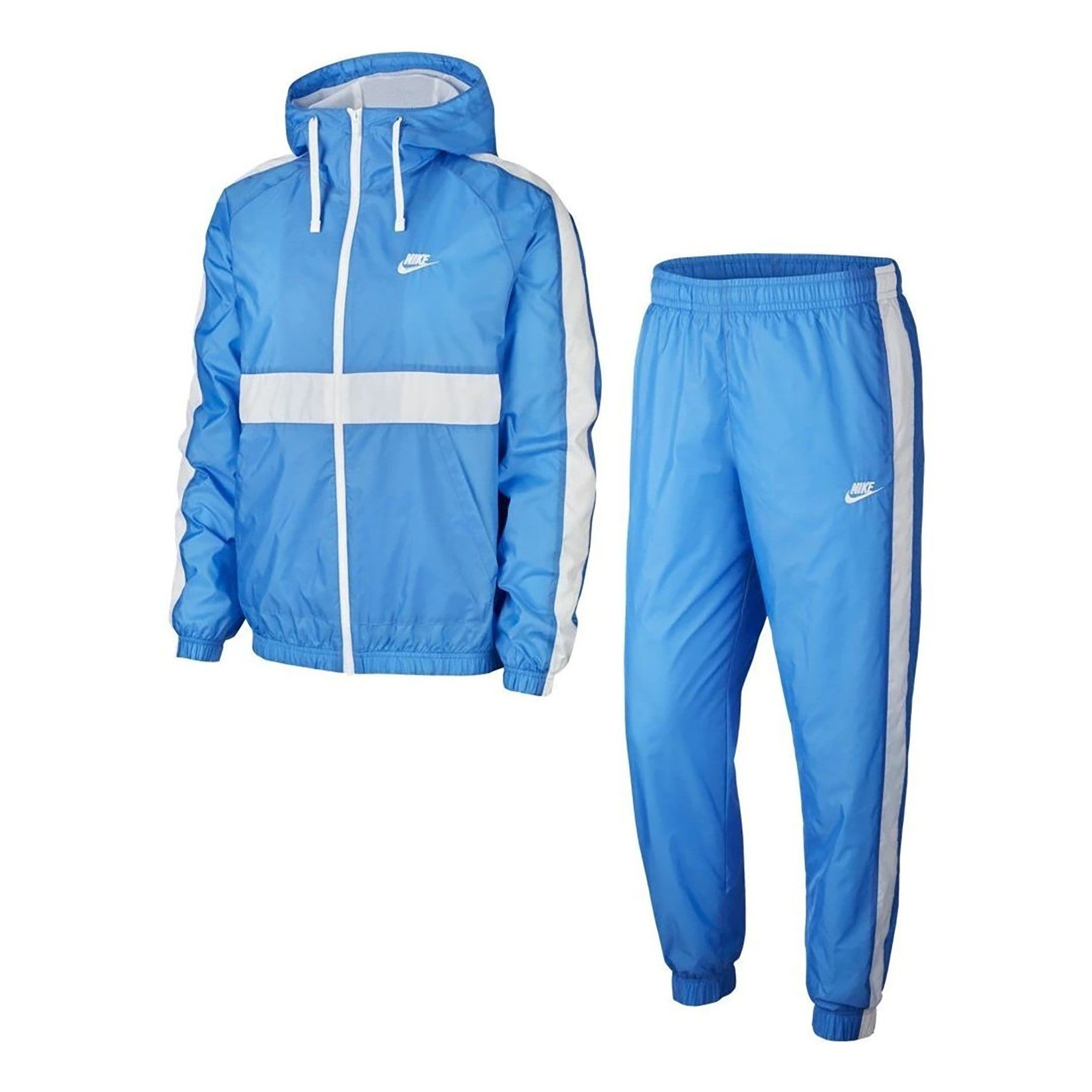 Completo Tuta Uomo Sportswear Track Suit Hooded Woven Dutch Blue/white/dutch Blue/white BV3025