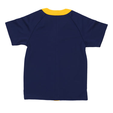 Casacca Bottoni Uomo Cl+ Ss Basketball Shirt Dark Blue/crew Yellow IM4458