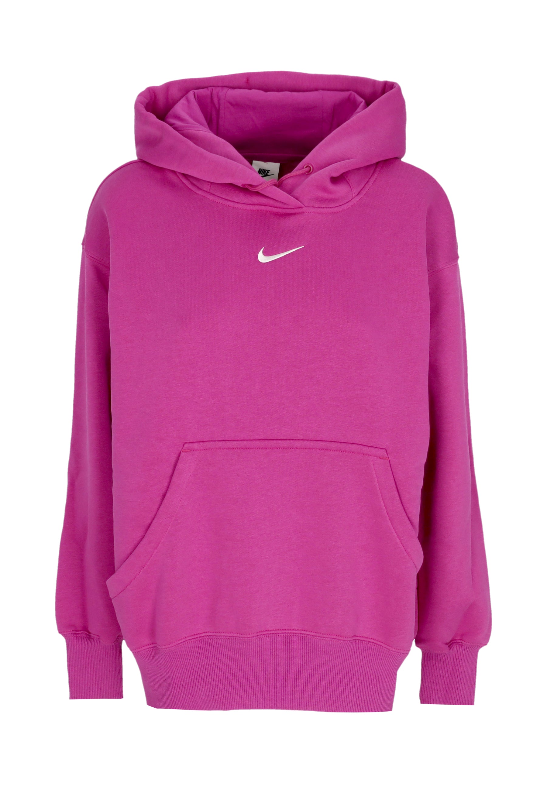 Nike Hooded Sweatshirt Woman W Sportswear Phoenix Fleece OverseD Pullover Hoodie Hot Fuchsia/Sail DQ5860 Atipicishop
