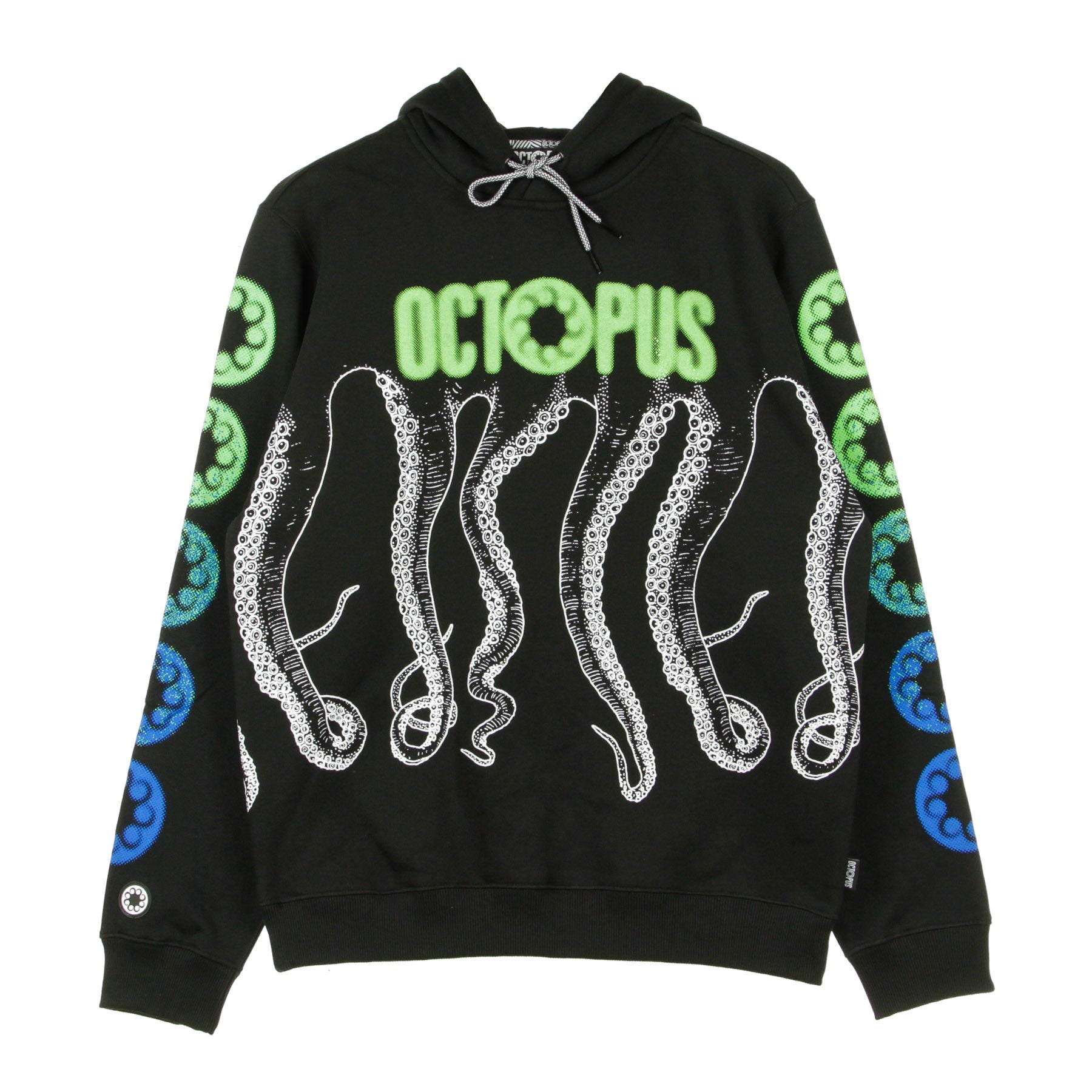 Octopus Men's Hoodie Blurred Hoodie Black 20WOSH11 Atipicishop