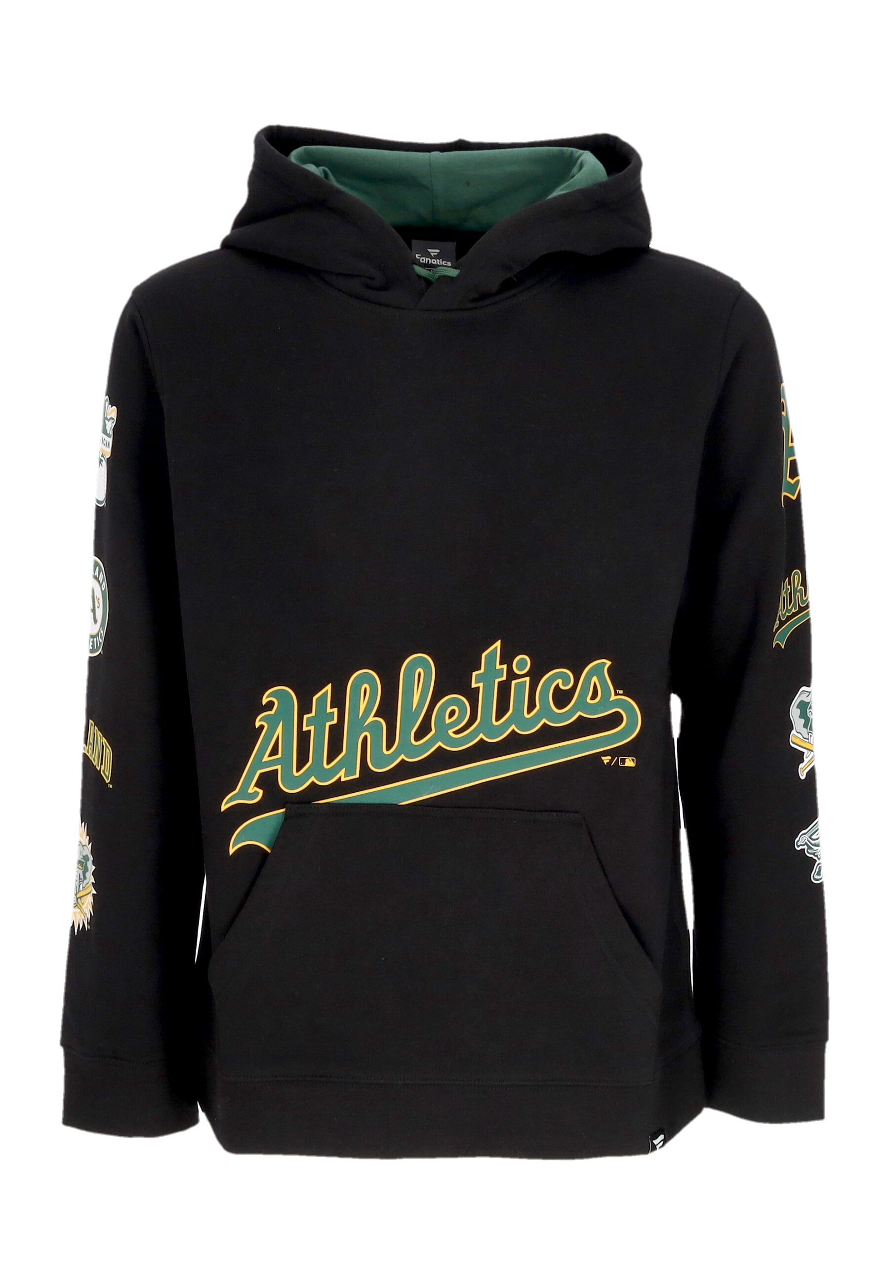 Men's Hoodie Mlb Fundamental Pullover Hoodie Oakath Black/dark Green