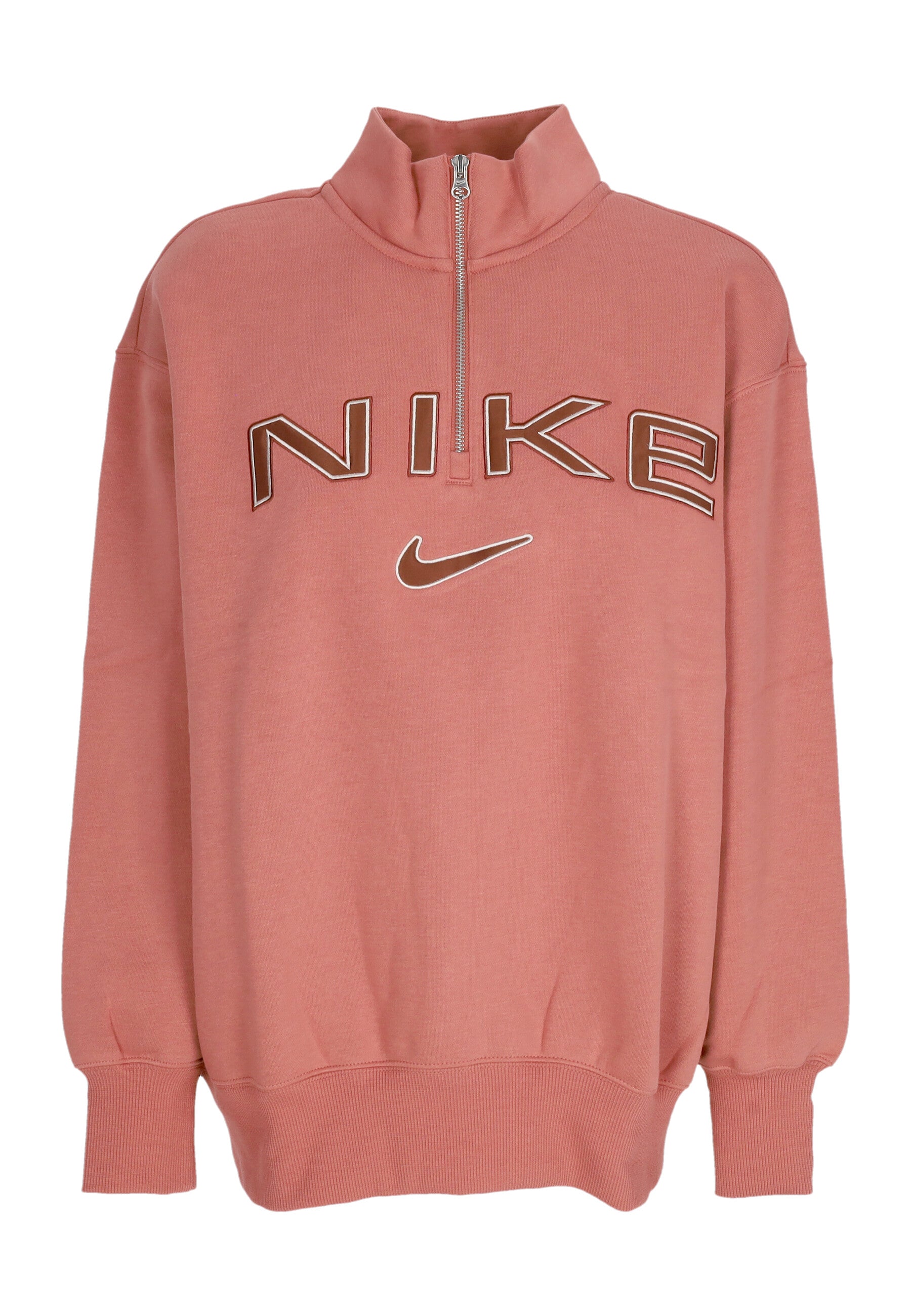 Felpa Oversize Felpa Nike Donna Arancione Nike Felpa Collo Alto