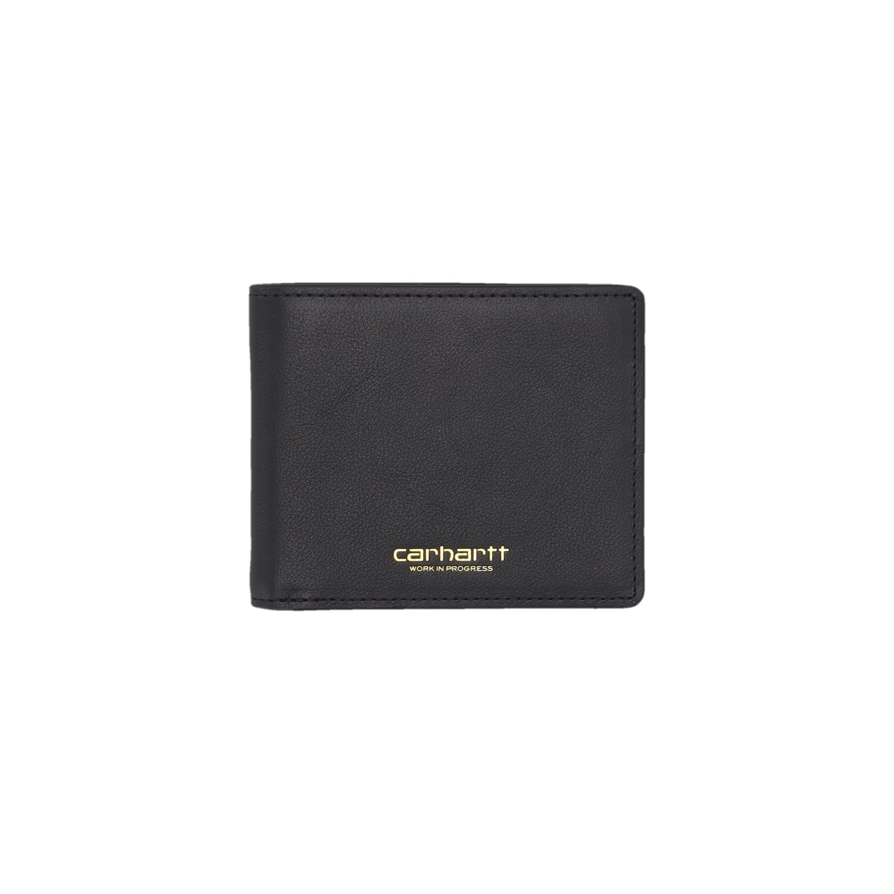 Carhartt Wip Portafoglio Uomo Vegas Billfold Wallet Leather Black