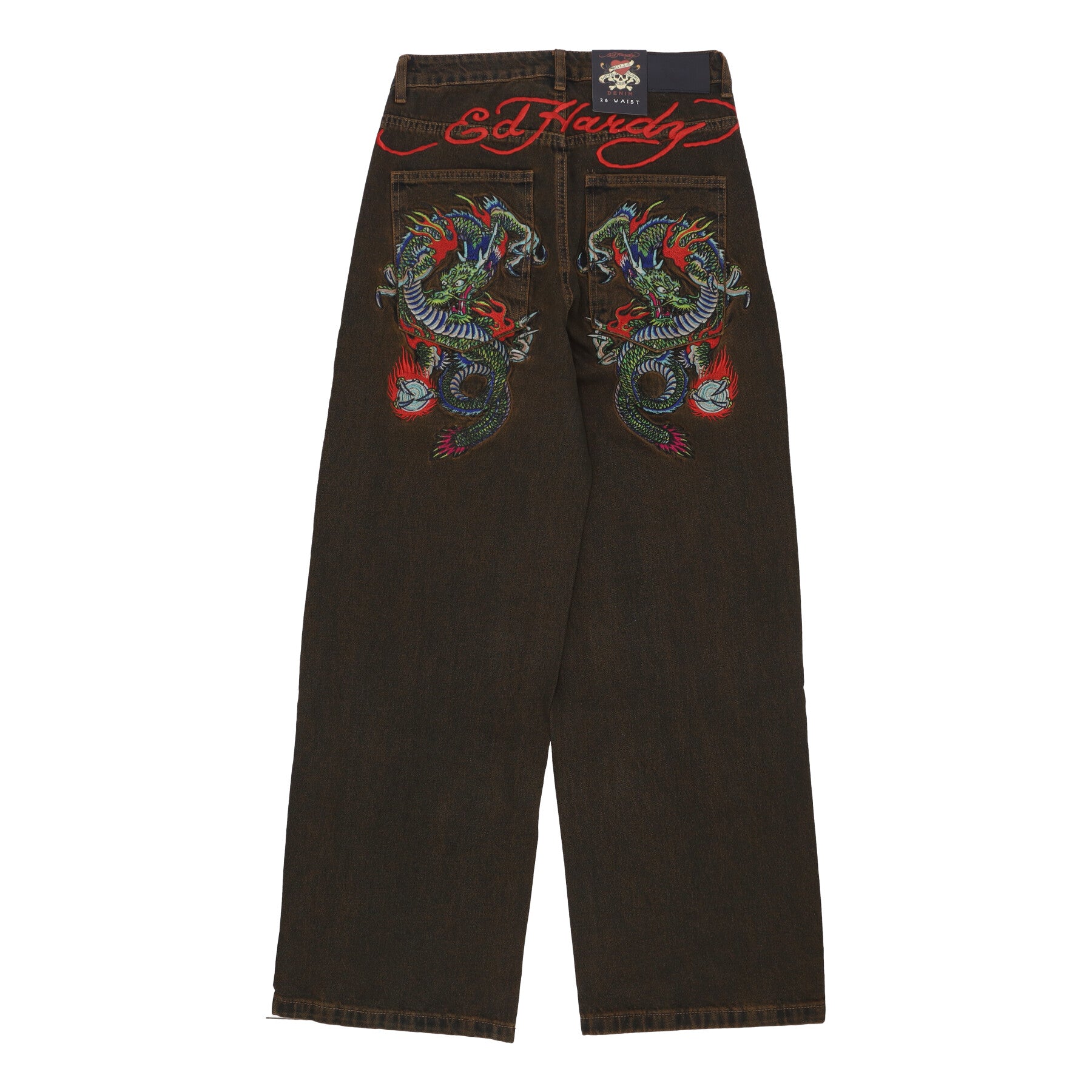 Jeans Uomo Fireball Dragon Dirty Wash Jeans Brown Tint ED3984