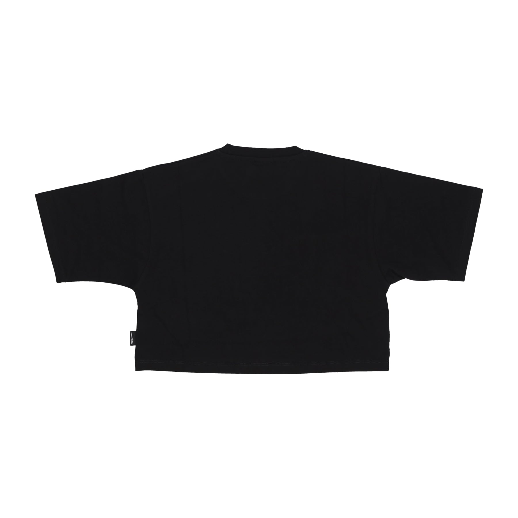 Maglietta Corta Donna W Logo Embroidery Crop Top Tee Black 24SSPRTS943