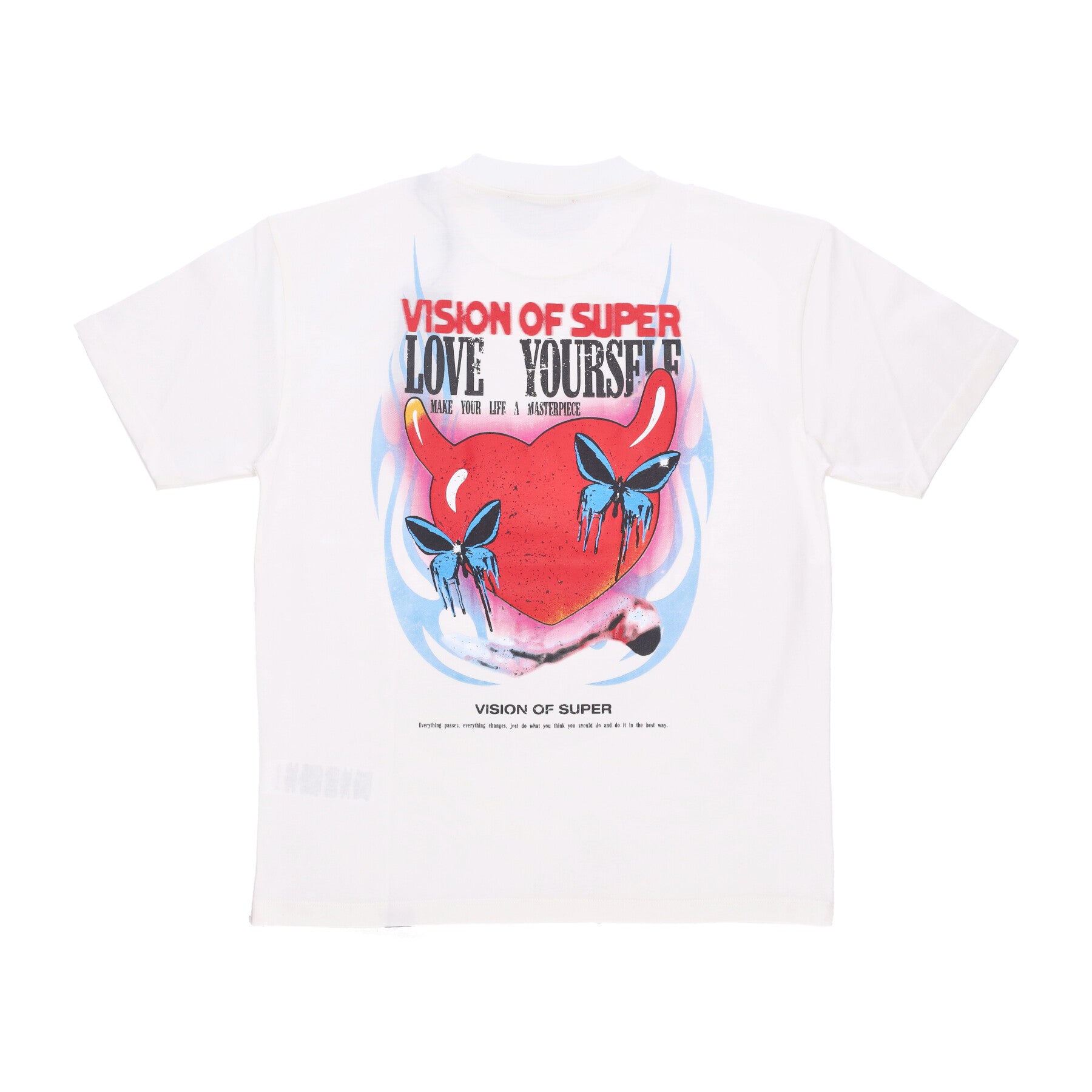 Maglietta Uomo Puffy Love Print Tee White VS01112