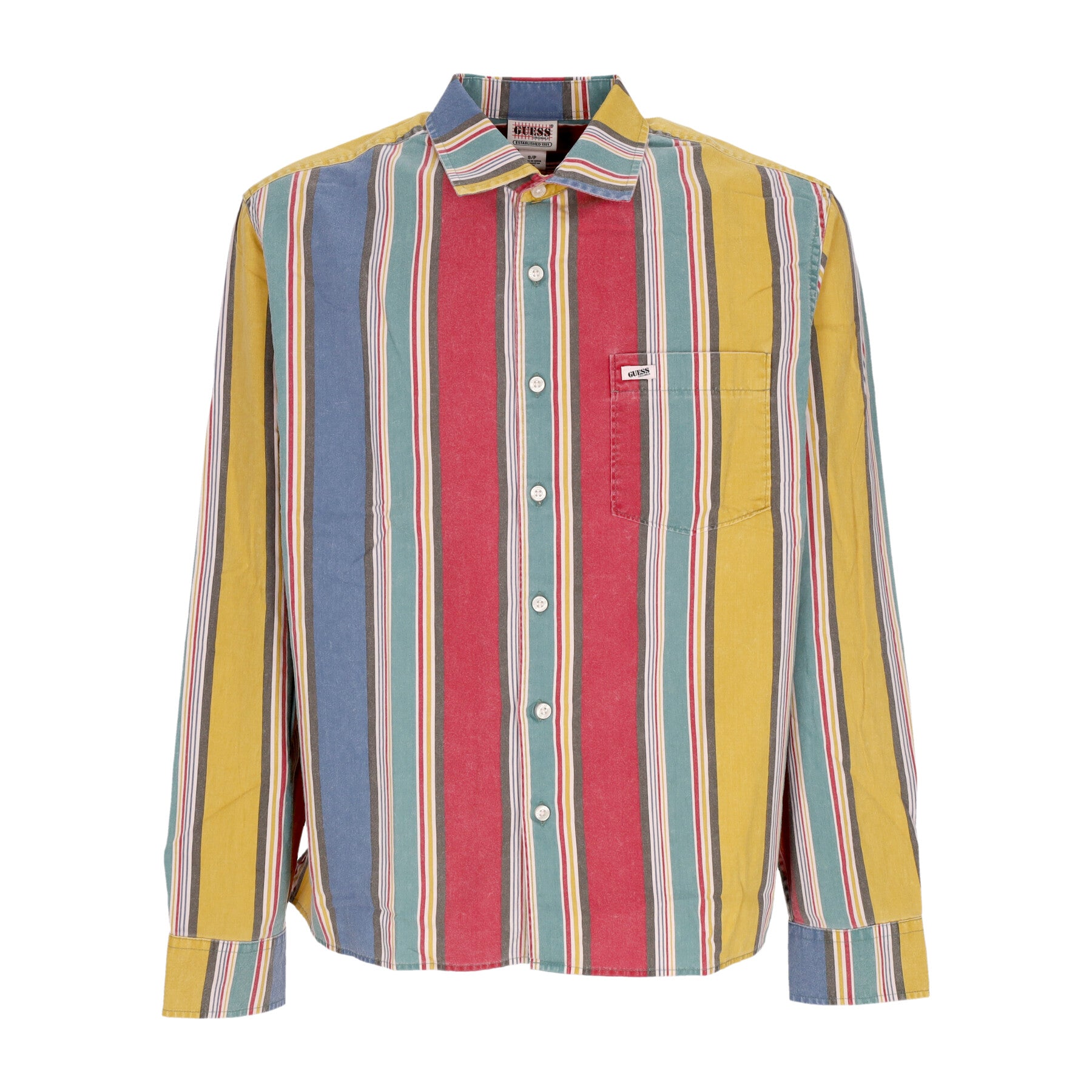 Camicia Manica Lunga Uomo Go Multi-stripe L/s Shirt Sage Rust Multi M4GH08WG2R0