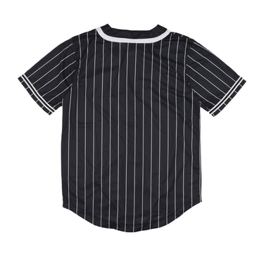 Casacca Bottoni Uomo Pinstripe Baseball Shirt Black/white 6033360