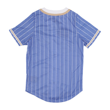 Casacca Bottoni Donna W Pinstripe Baseball Shirt Purple/white 6133147