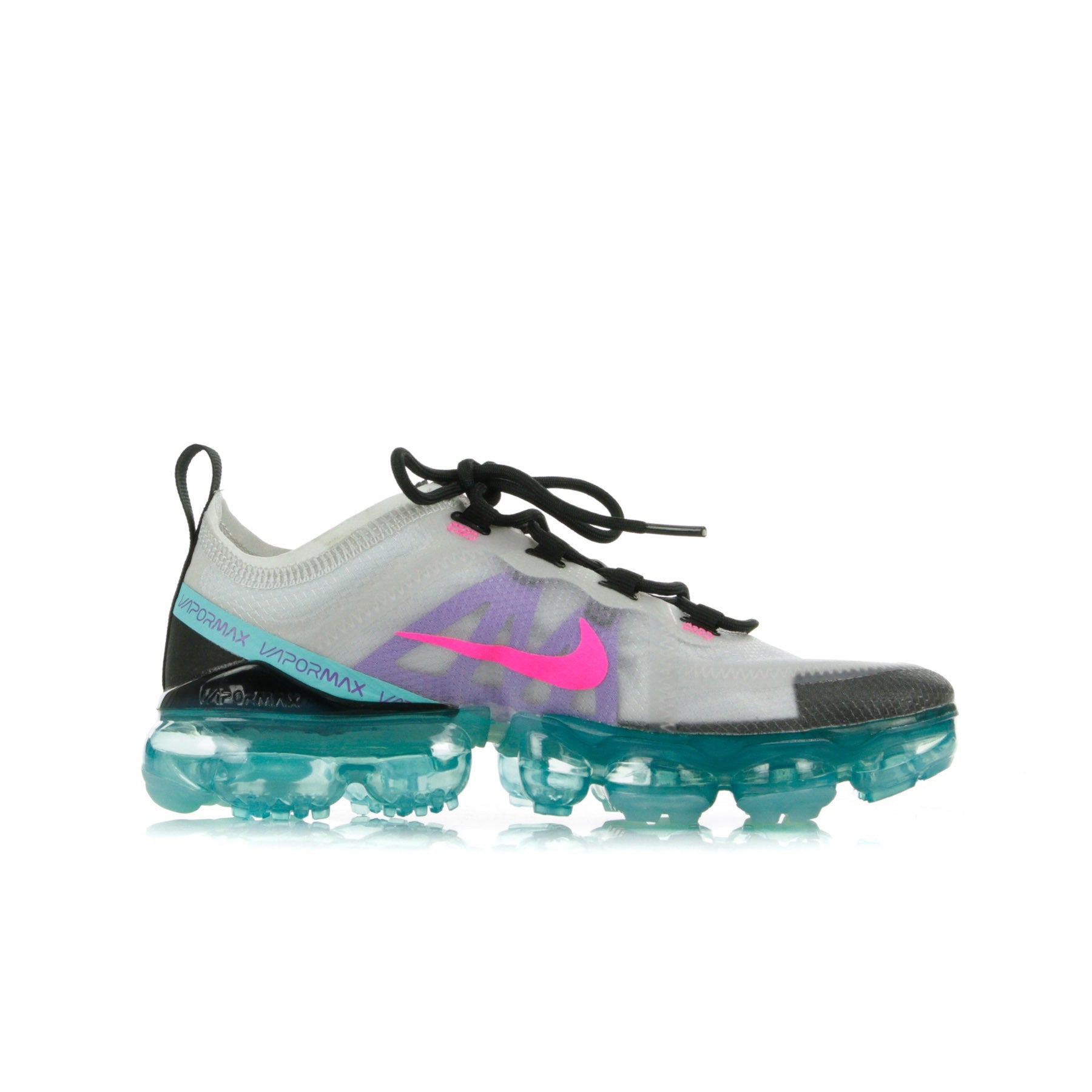 Women's Low Shoe Wmns Air Vapormax 2019 Platinum Tint/pink Blast/aurora Green