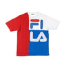 Fila, Maglietta Uomo Indo Colour Blocked American Fit, Chinese Red