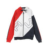 Fila, Felpa Cappuccio Zip Uomo Lazaro Diaginal Block Full Jacket, Chinese Red