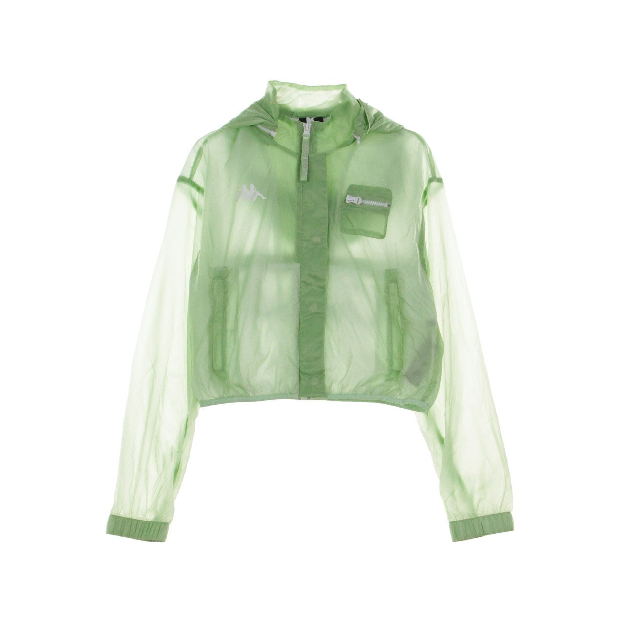Kappa Kontroll, Giacca A Vento Corta Donna Woven Jacket, Light Green/white