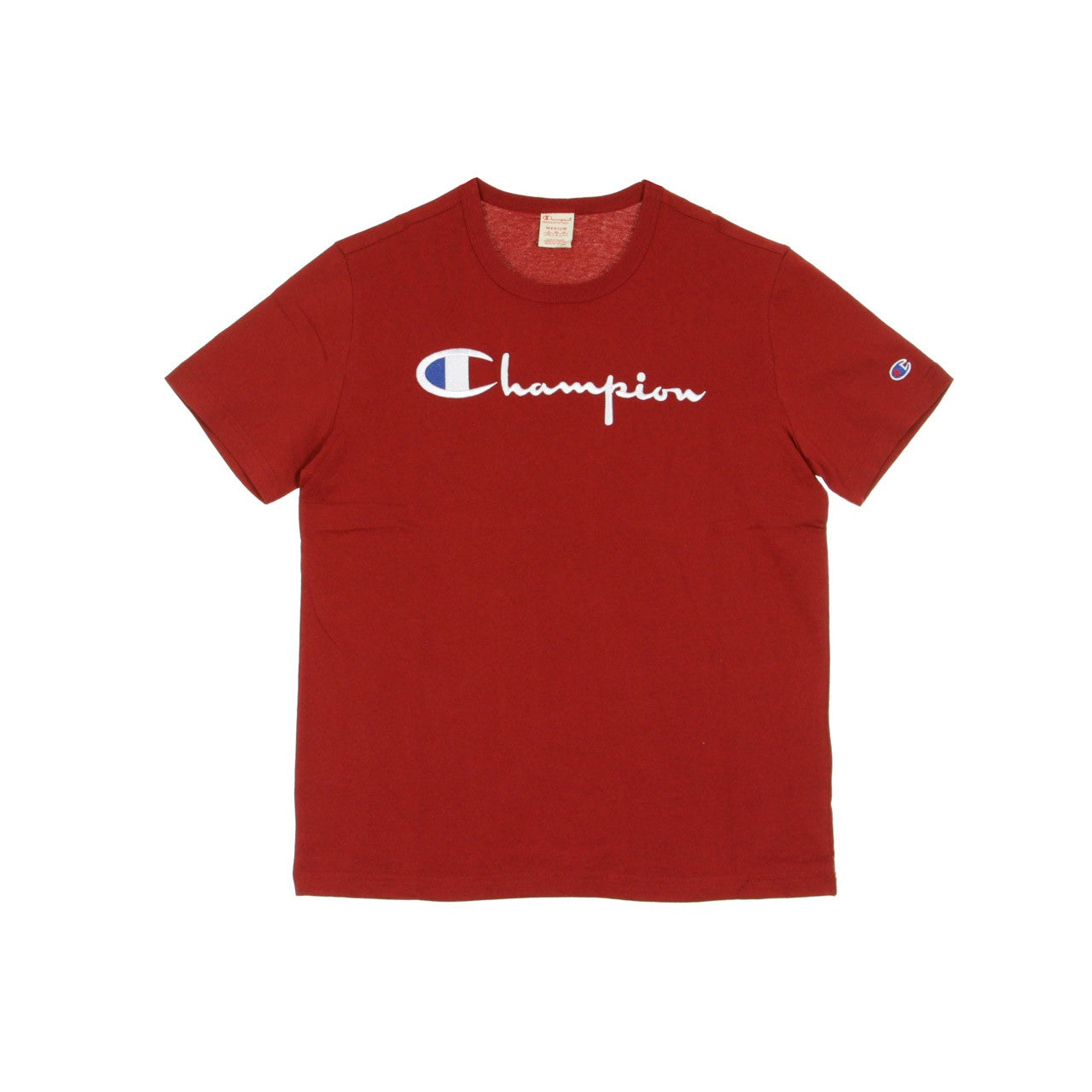 Champion, Maglietta Uomo Crewneck Tee, Dark Red