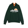 Ellesse, Felpa Leggera Cappuccio Uomo Hoodie Rainbow Tape, Scarab Green