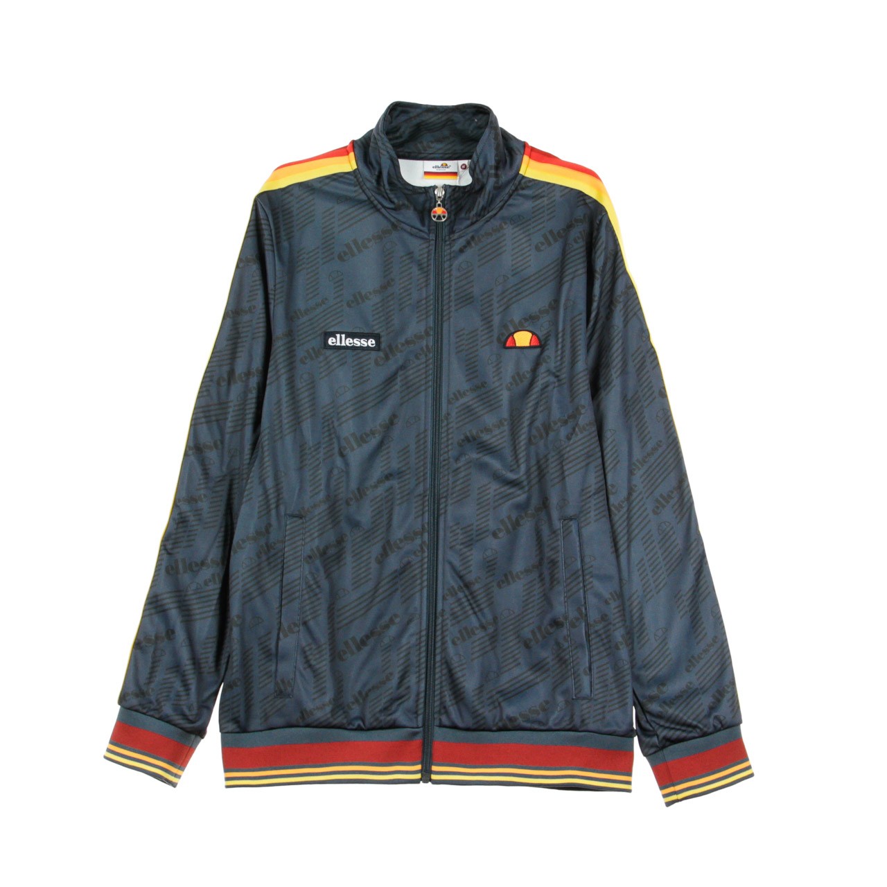 Ellesse, Giacca Tuta Uomo Allover Track Top, Sky Captain