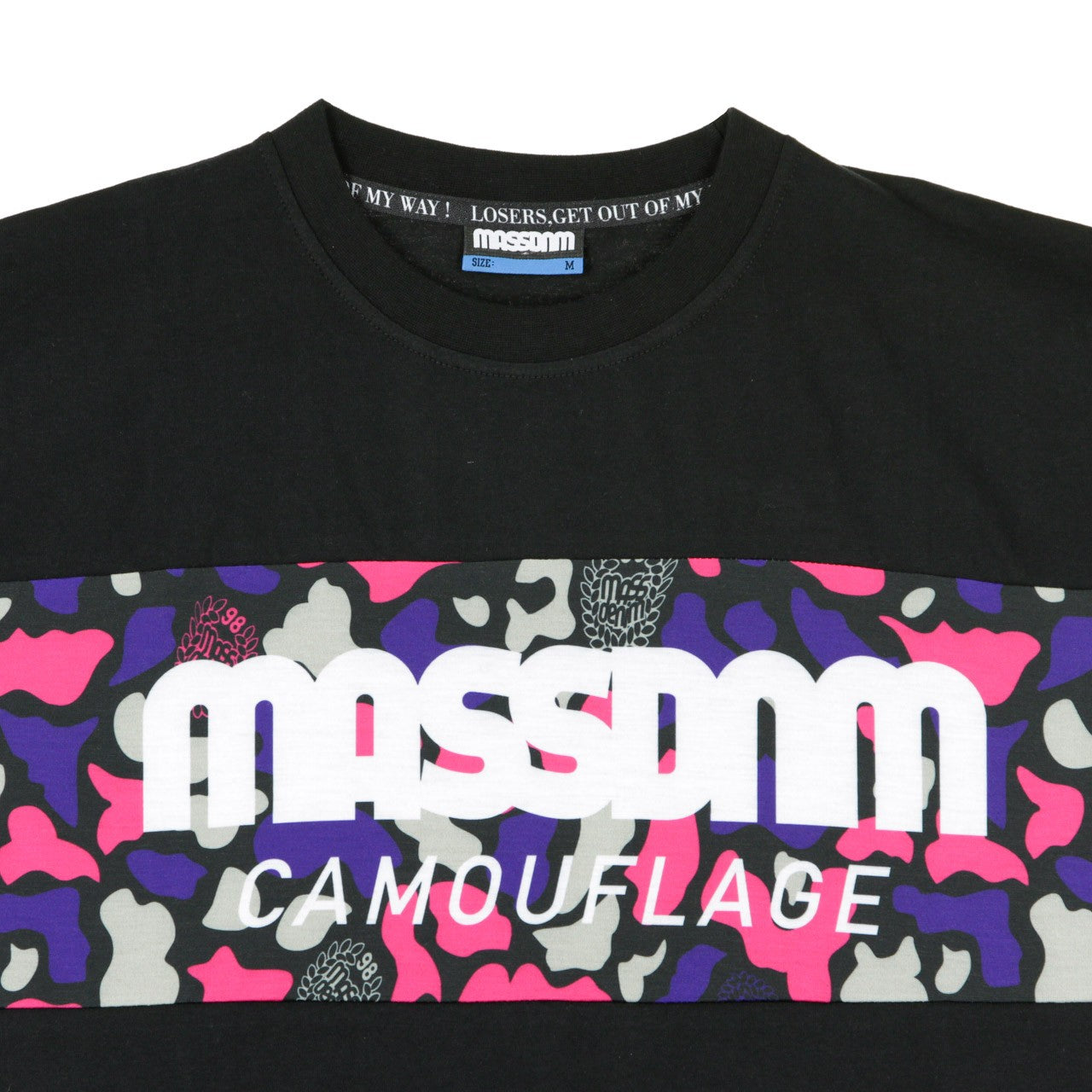 Mass Denim, Maglietta Uomo Camo Stripe, 