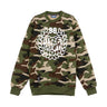 Mass Denim, Felpa Girocollo Uomo Base Crewneck, Woodland Camo