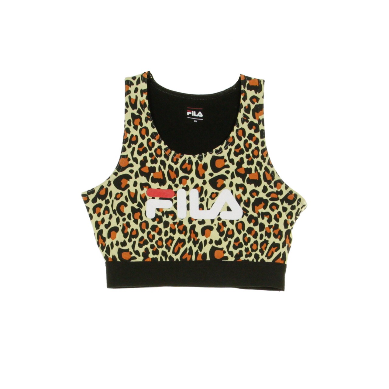 Fila, Top Donna Josette Crop Top, Allover Leo