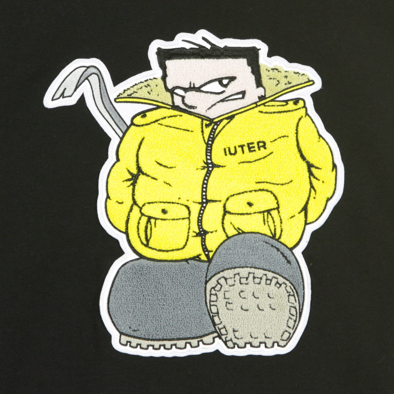 Iuter, Felpa Girocollo Uomo Cucador Patch Crew, 