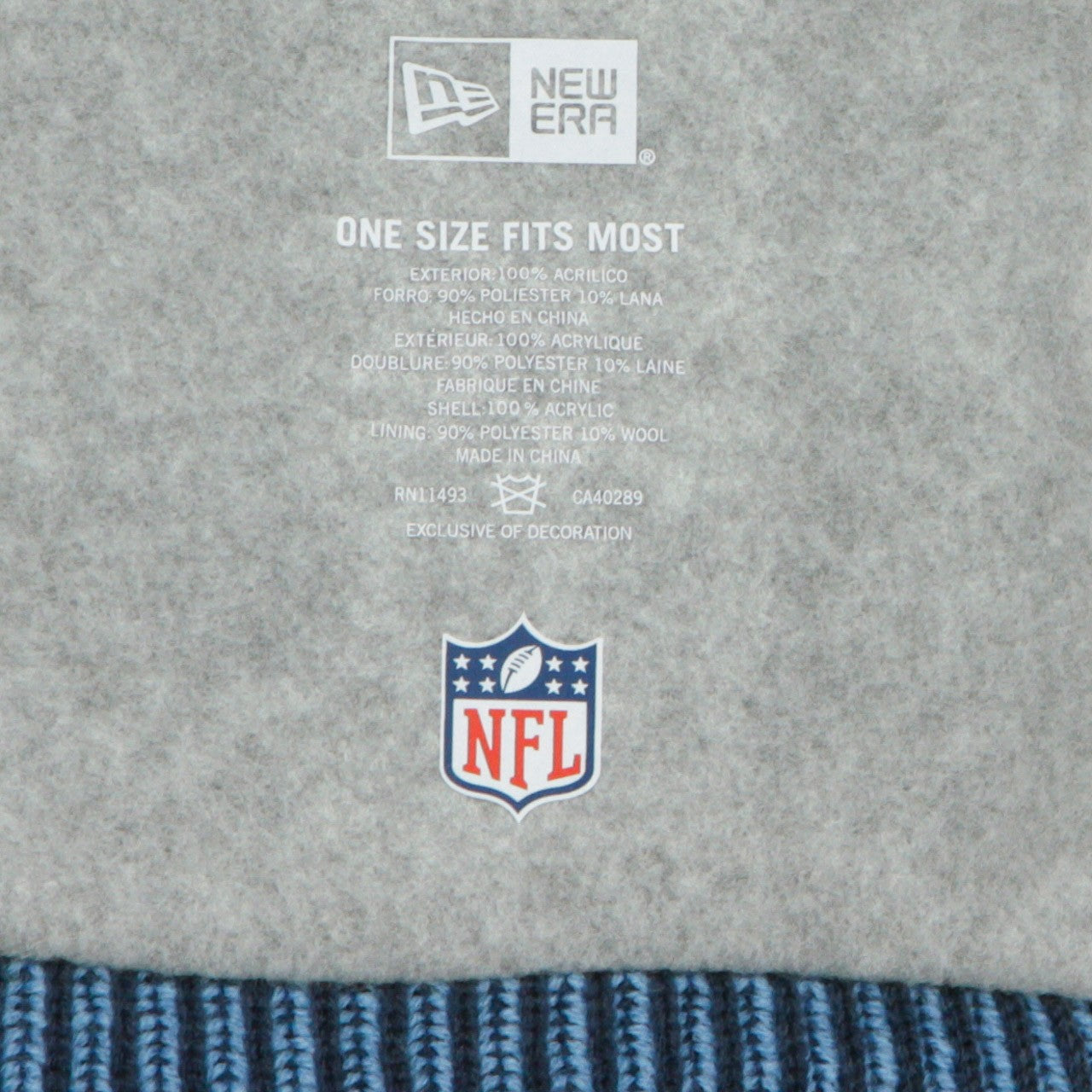 New Era, Cappello Pom Pom Uomo Onf19 Sport Knit Home Tentit, 