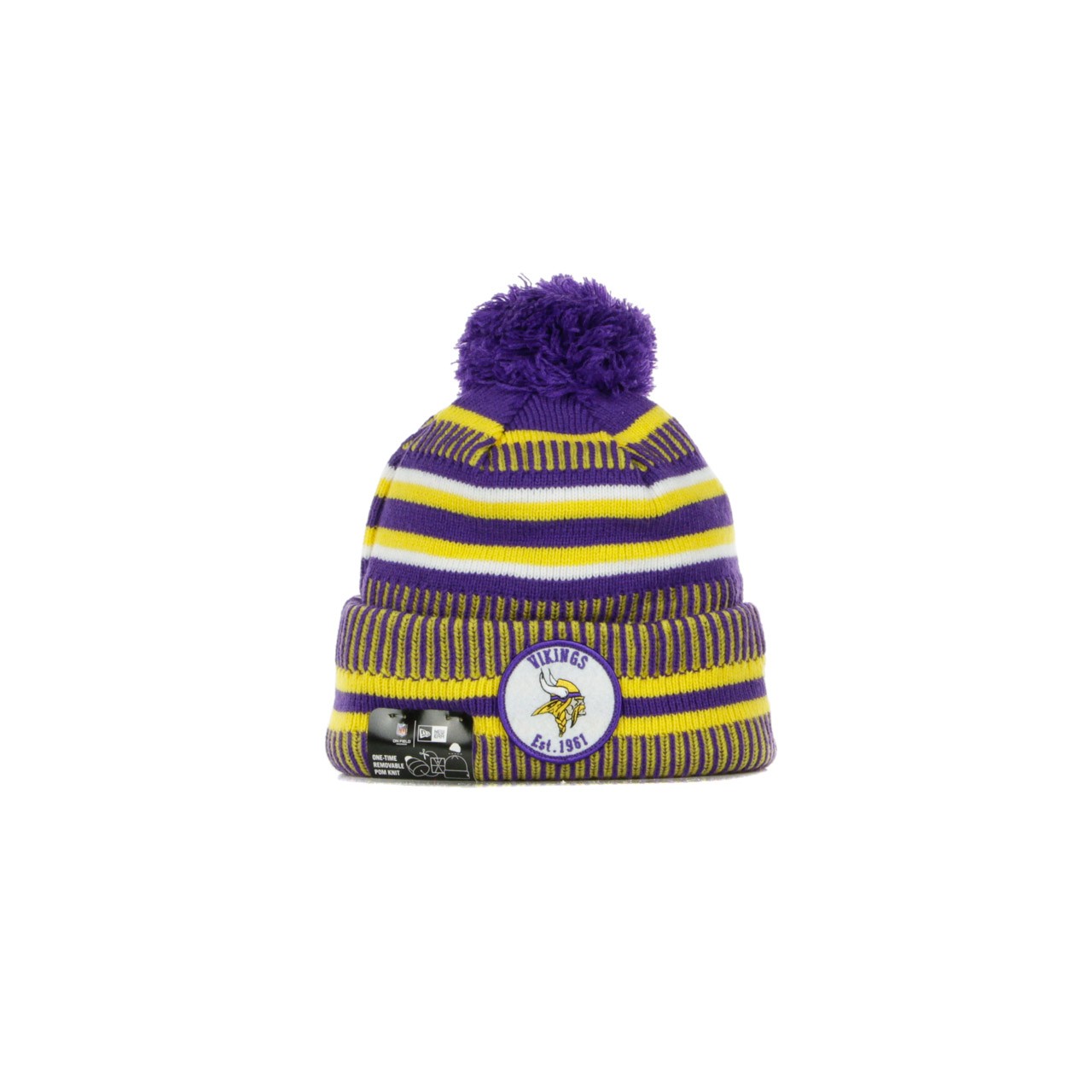 New Era, Cappello Pom Pom Uomo Onf19 Sport Knit Home Minvik, Original Team Colors