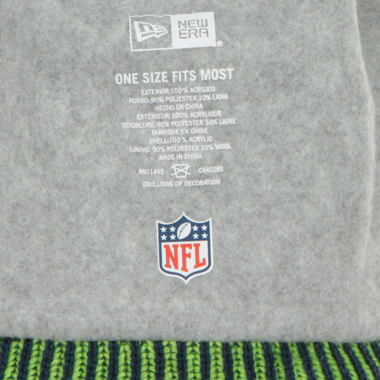 New Era, Cappello Pom Pom Uomo Onf19 Sport Knit Home Seasea, 